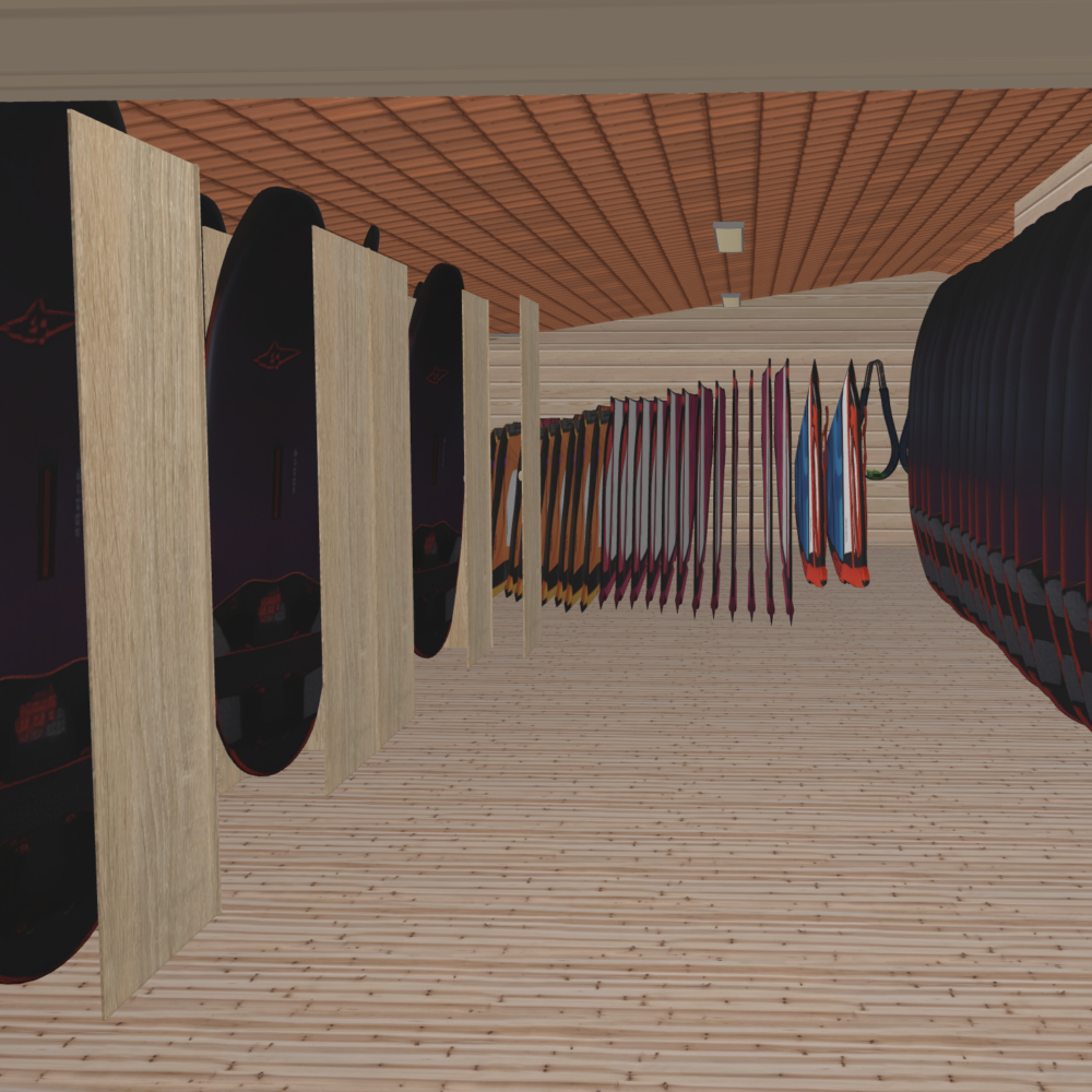 Armazenamento de windsurf – Tabela de preços